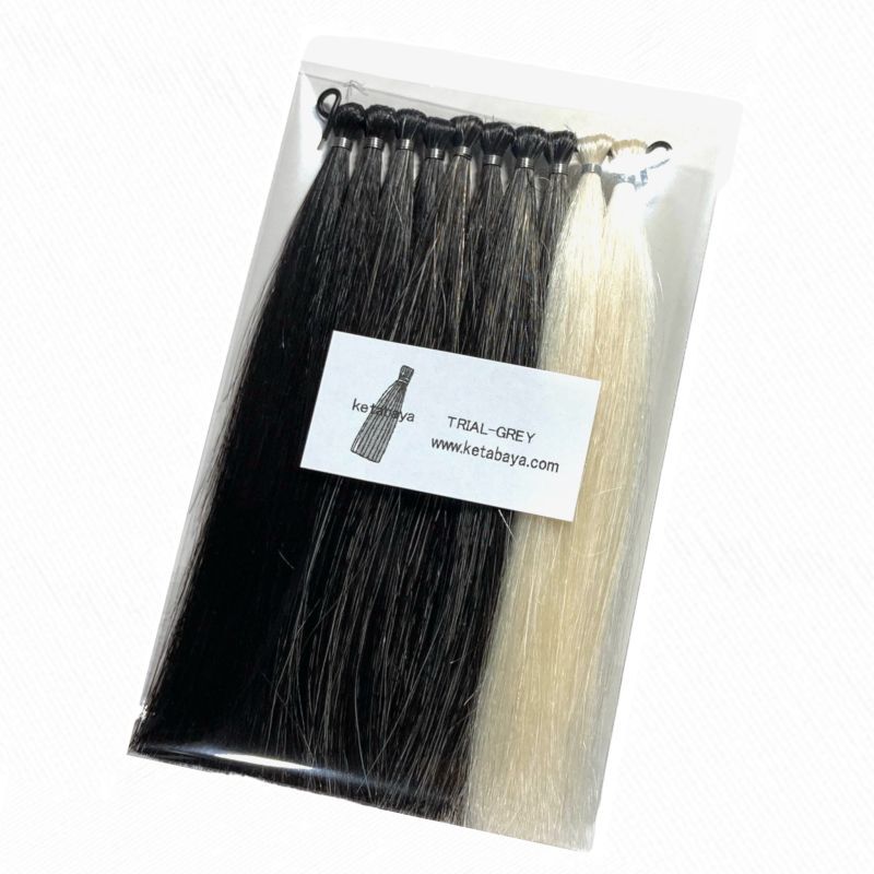 人毛 白髪 テスト毛束【毛束屋】ヘアカラーテスト用品の通販