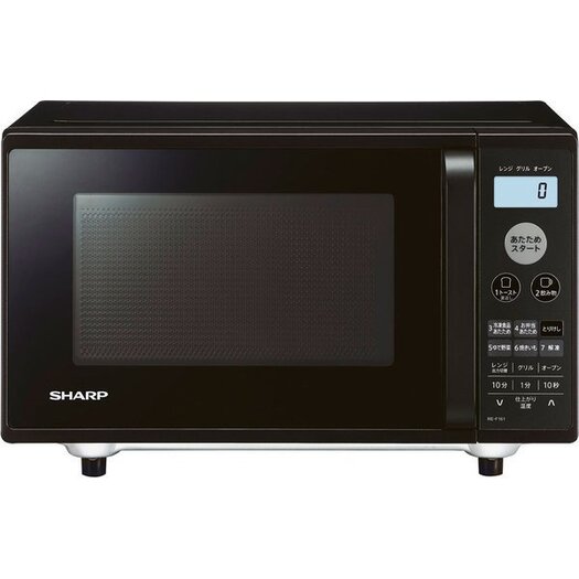 シャープ】オーブンレンジ 16L 横開き 1段調理 ブラック系RE-F161-B
