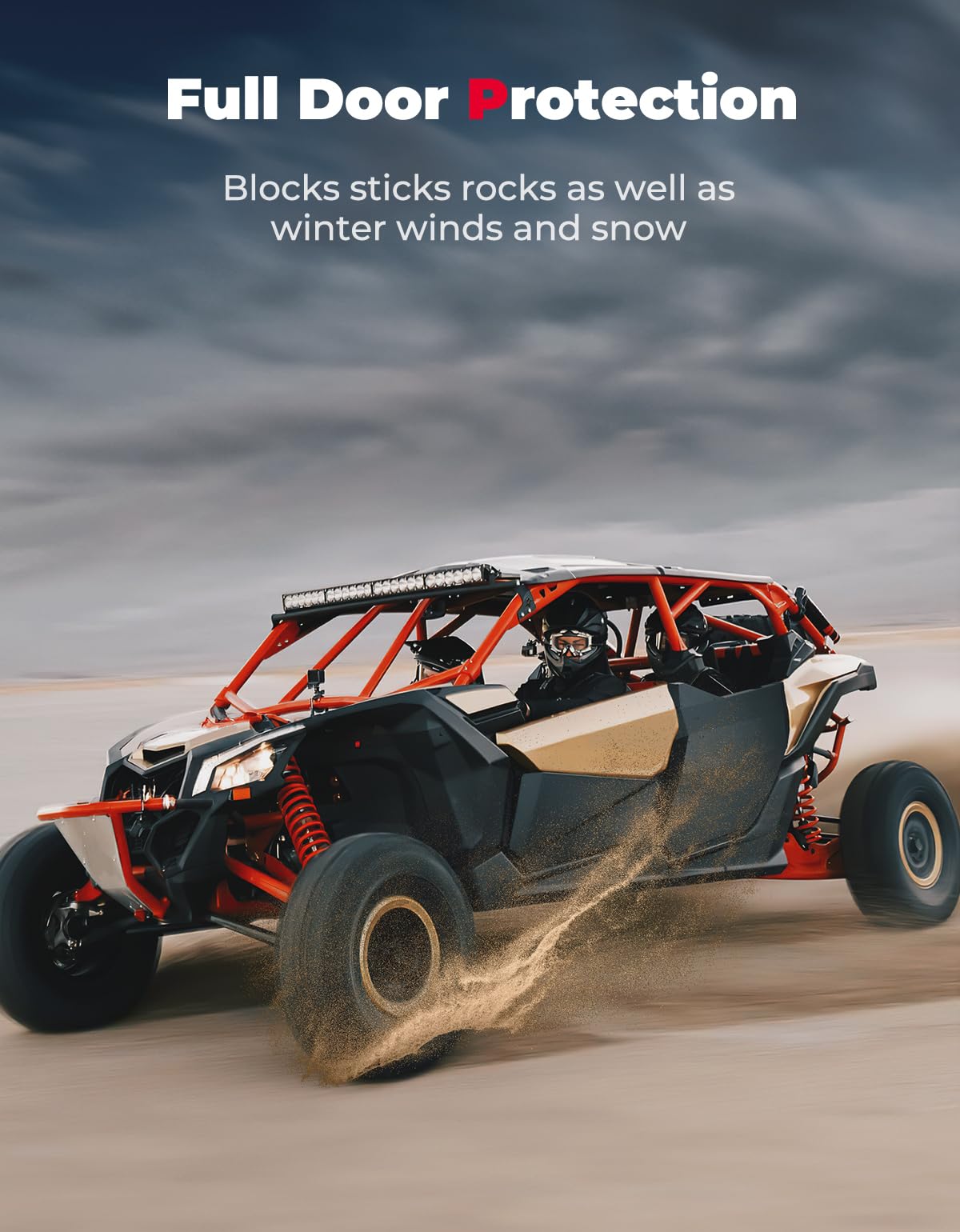 Rear Full Doors Aluminum for Can-Am Maverick X3 MAX – Kemimoto