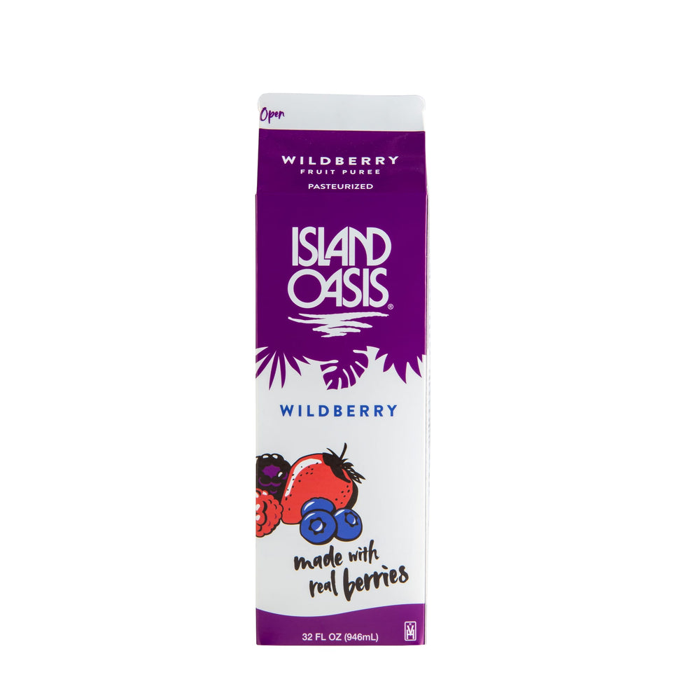 Island Oasis Wild Berry Frozen Beverage Mix - 12 x 32 oz