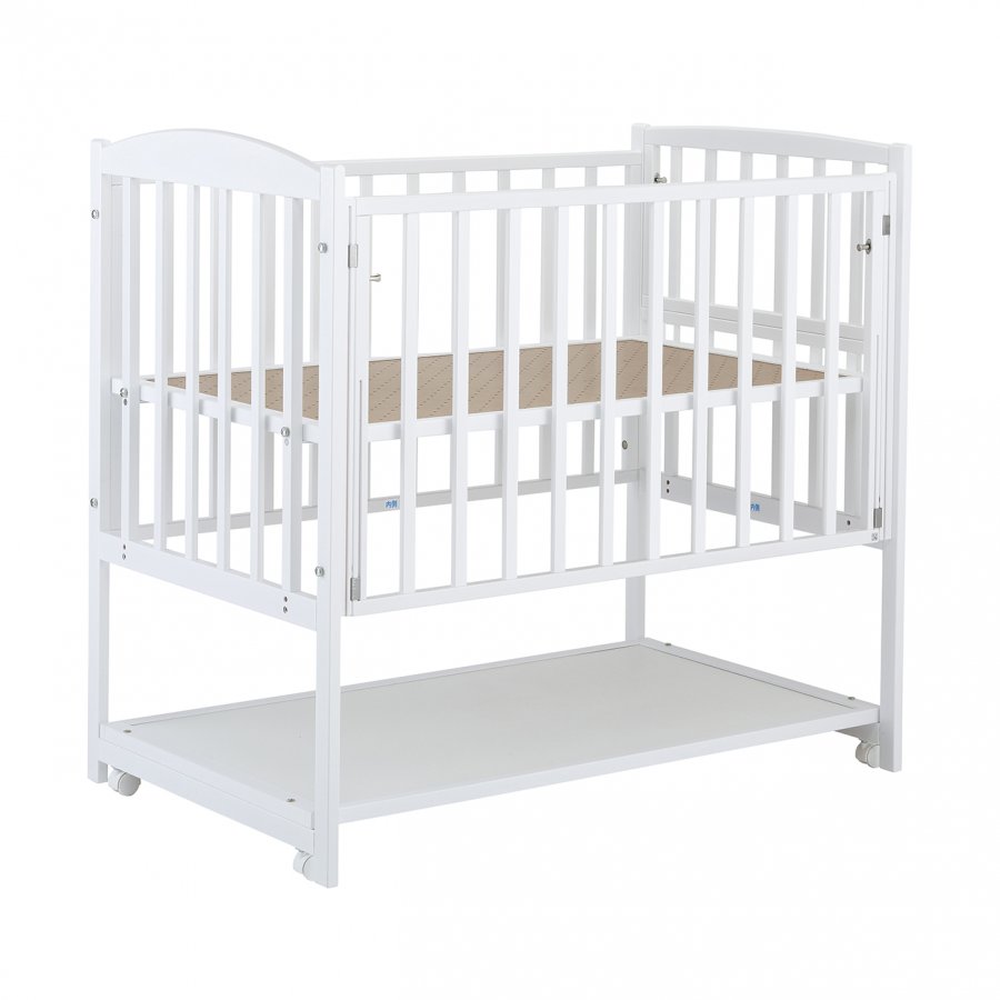 大阪引き取り限定 美品】カトージ ホワイト ハイシートベビーベッド 白