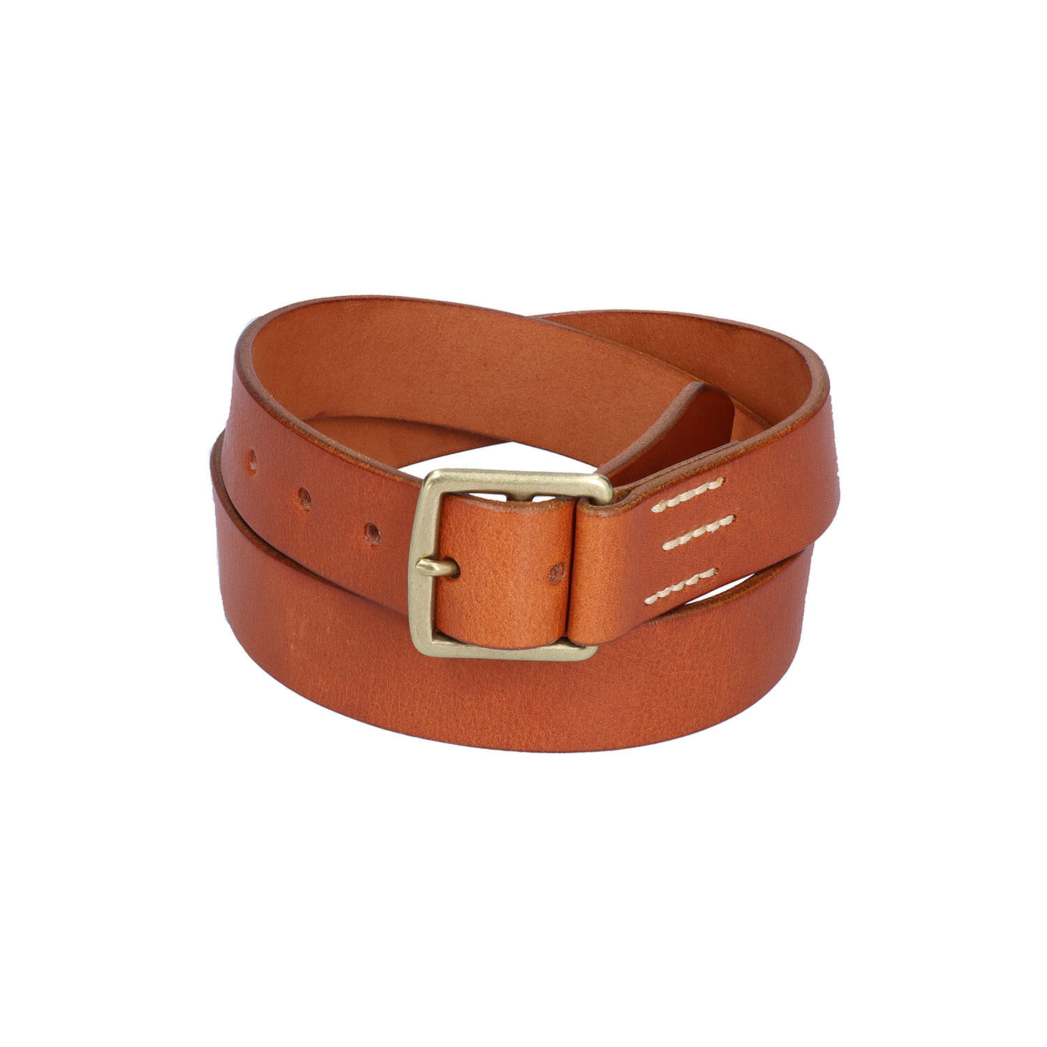 栃木レザー 33mm ステッチ入りベルト | 株式会社 三竹産業 | Japan