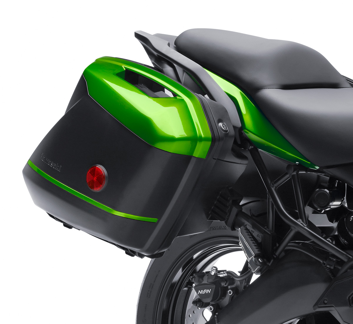 Ninja H2® SX SE KQR™ 28 Liter Hard Saddlebag Set | Kawasaki Motors