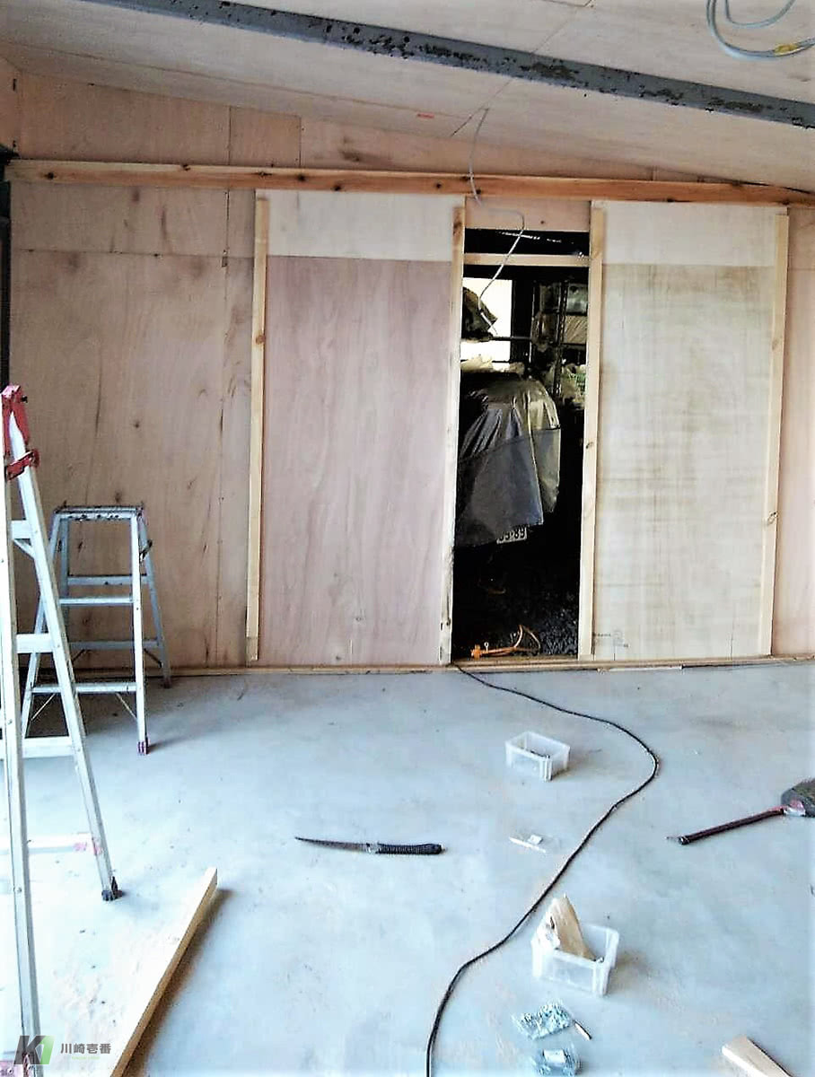 MY FAVORITE GARAGE］費用をかけずに物置をガレージに改装 | MY