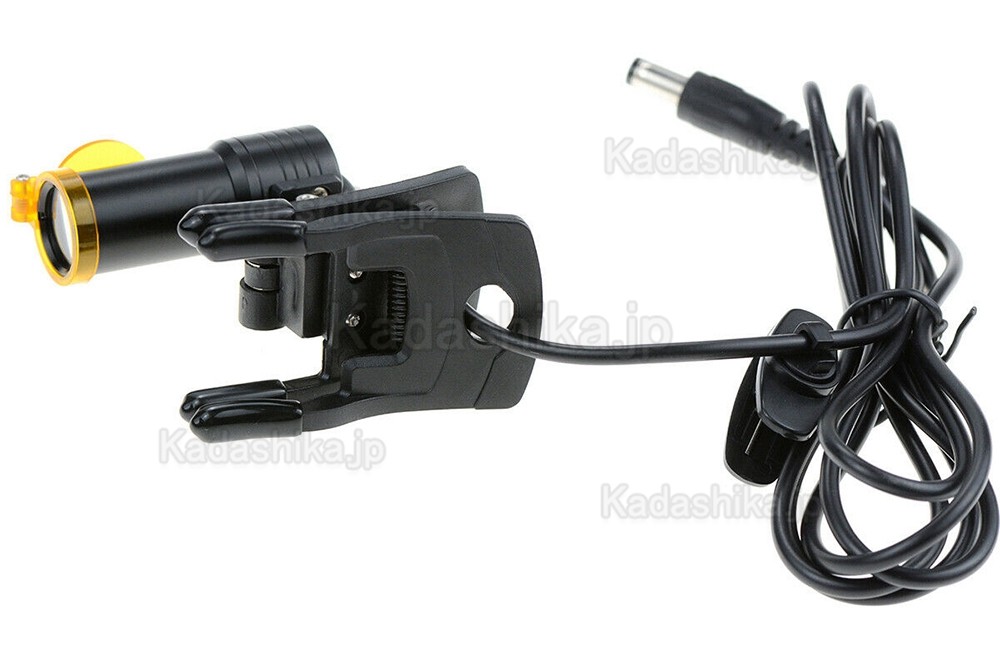 歯科衛生士ヘッドライト 5W LED クリップ式拡大鏡ライト(フィルター