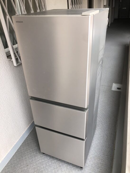 HITACHI 2021年製 2ドア冷蔵庫 メタリックシルバー 154L