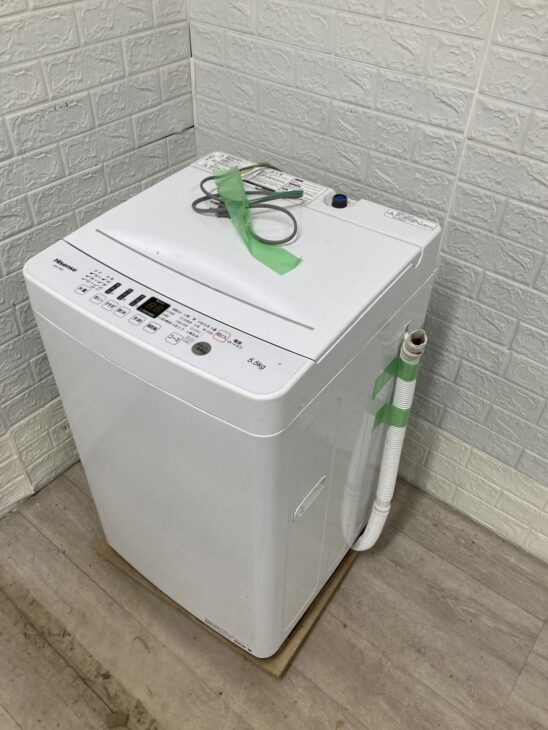 東京都世田谷区へ出張買取 Hisense(ハイセンス) 単身用 洗濯機 2020年
