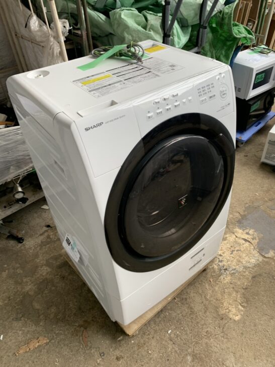 ドラム式洗濯乾燥機（SHARP ES-S7H-WL 2023年製）出張買取 福山市瀬戸