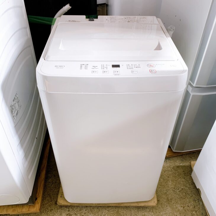 福島県檜枝岐村へRORO 全自動洗濯機 YWM-T55LW（2025年製）買取 使用感