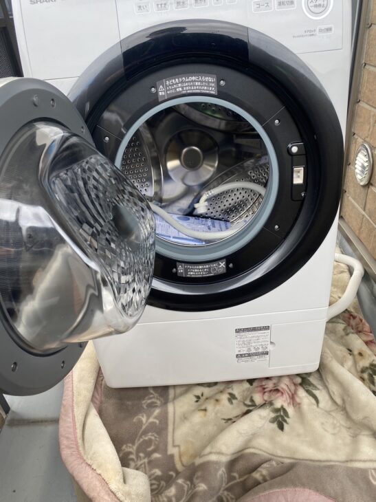 輸送固定ボルト無 シャープ ドラム洗濯機 ES-S7G-WL 川口市【高価買取