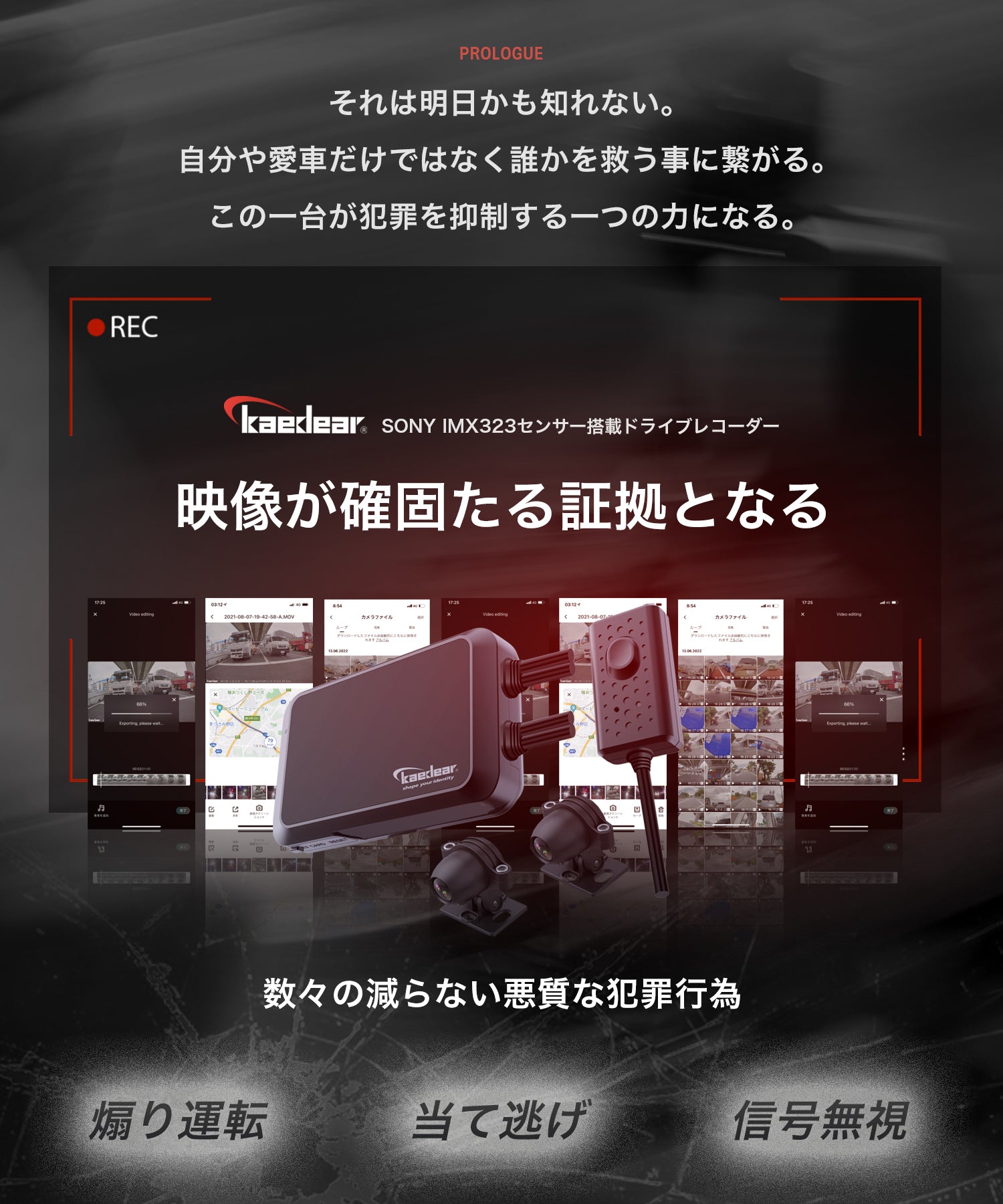 ドライブレコーダー KDR-D711 – 株式会社Kaedear【カエディア公式