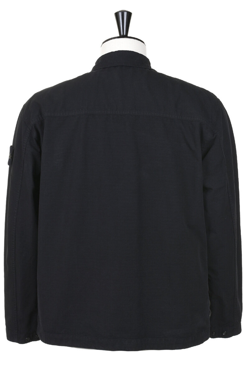 Stone Island 120009 Ripstop Over Shirt - Black | Kafka Mercantile