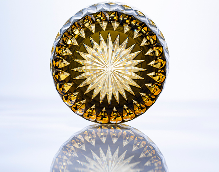 直営店限定 茨城県 伝統工芸士・野口友和作 重ね色目ロックグラス＜氷