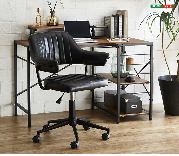 ガス圧昇降 ヴィンテージデスクチェア 1脚単品 GABBY 4色対応の通販