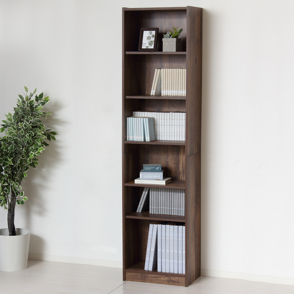 らくらく組立文庫本棚 幅450 奥行295 高さ1800 KRS-RK45BS 通販