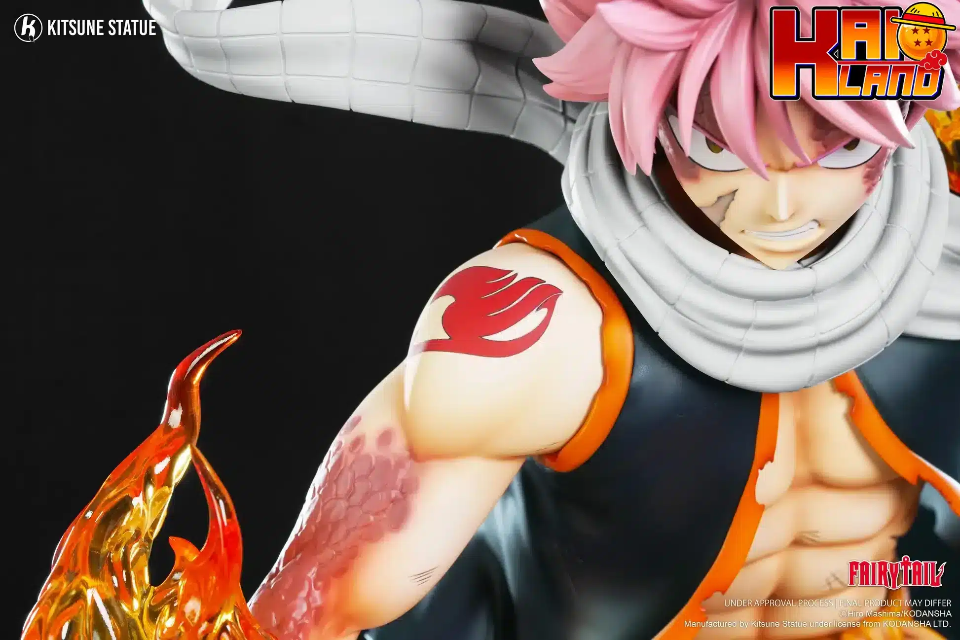 Fairy Tail Kitsune Studio Natsu Dragneel Licensed Resin Statue