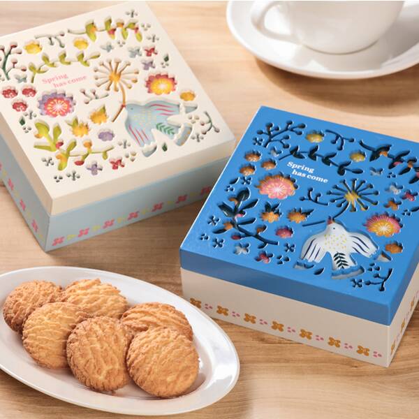 スプリングウッドボックス（クッキー入り） 1個 - カルディコーヒー