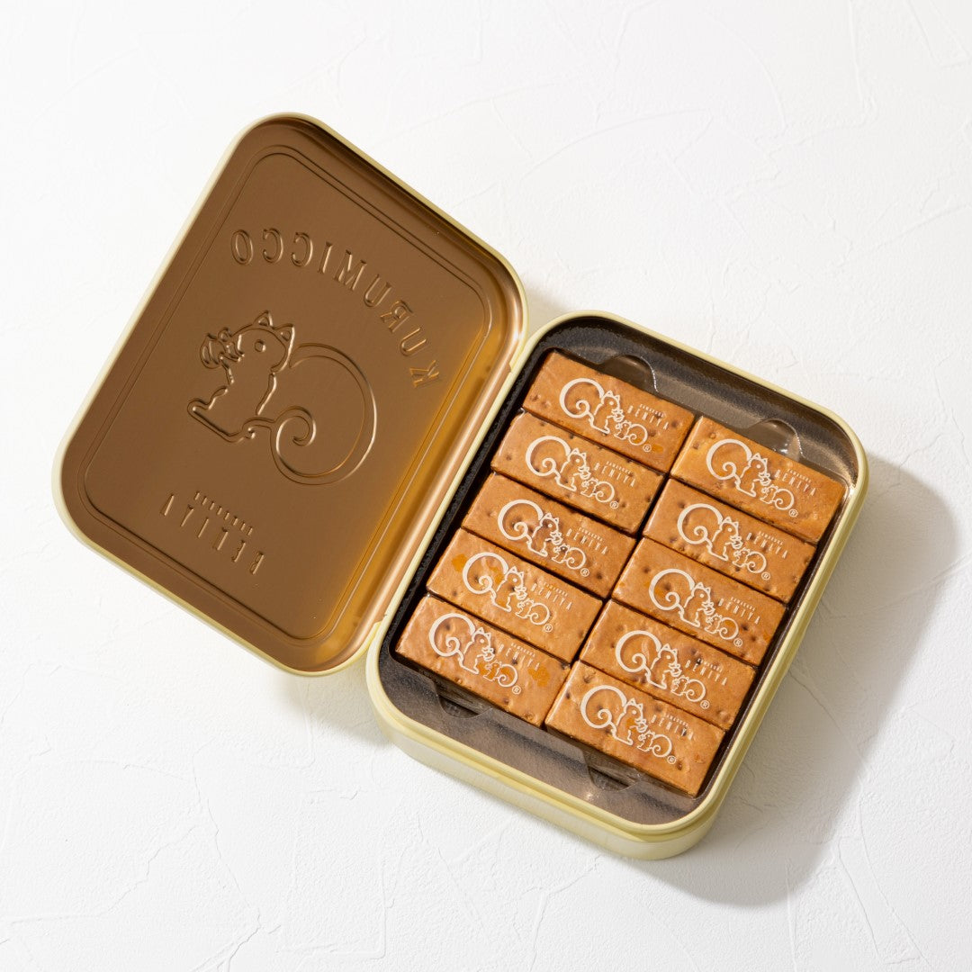 販売終了】クルミッ子10個入（缶）ミルキーイエロー | 鎌倉紅谷 公式