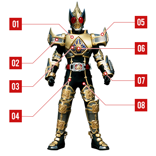 仮面ライダーブレイド キングフォーム | 仮面ライダー図鑑 | 東映