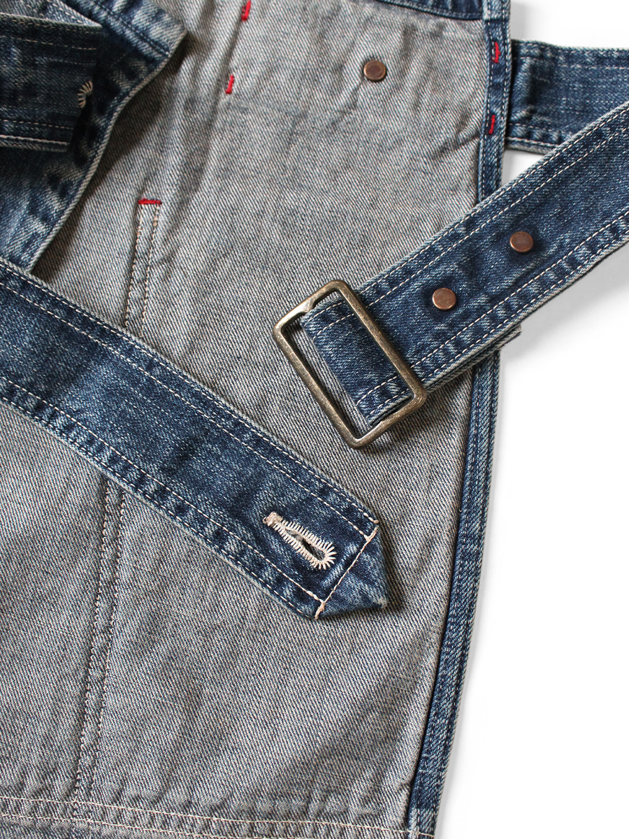 12ozデニム カバーオールエプロン(メモリアル刺繍モデル) | KAPITAL