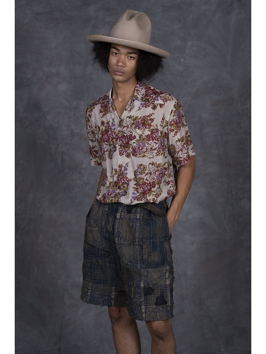 シルクレーヨン シャンペトル ア.マ.テ.ラ.セ柄 ラングルカラーアロハ