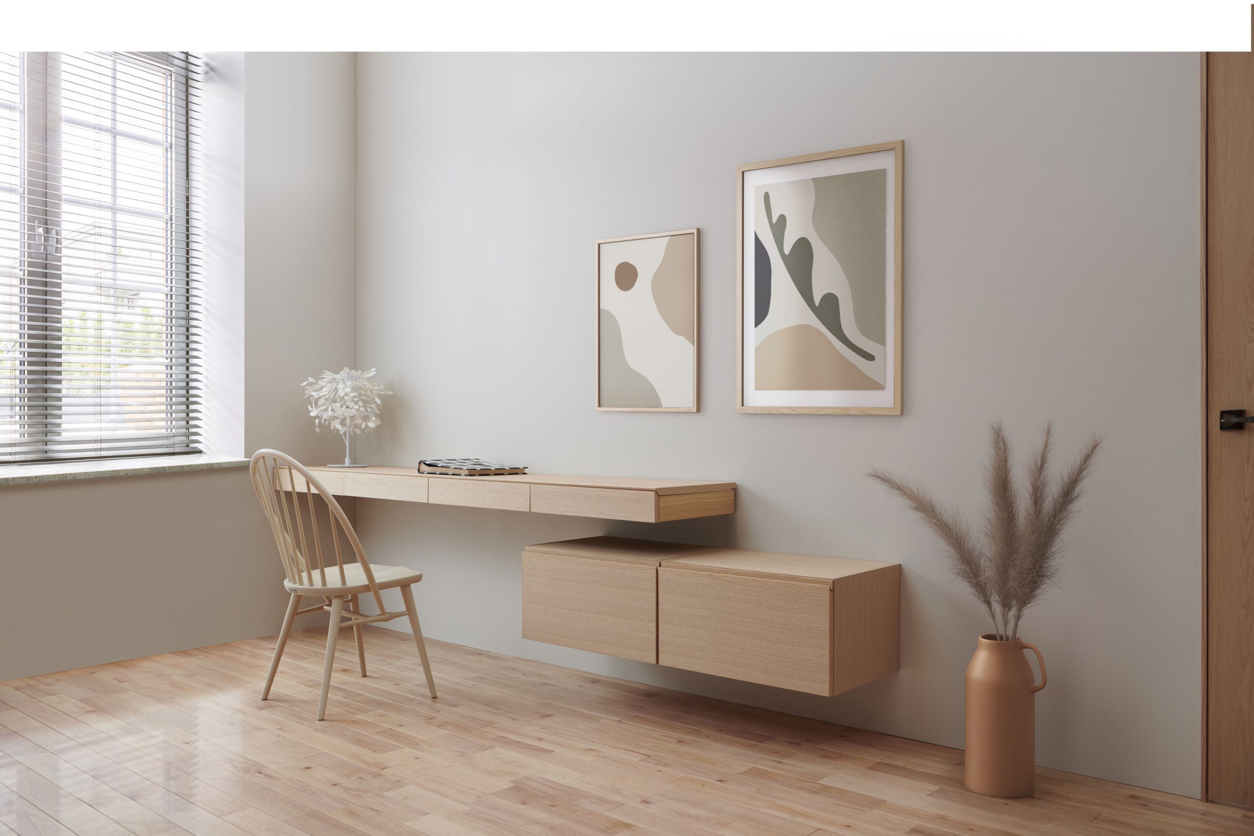 デスク (フロートタイプ) - 国産無垢家具は飛騨高山発の家具メーカー