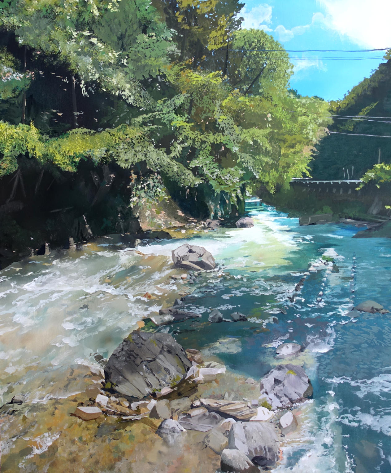 四万川を描いてみました