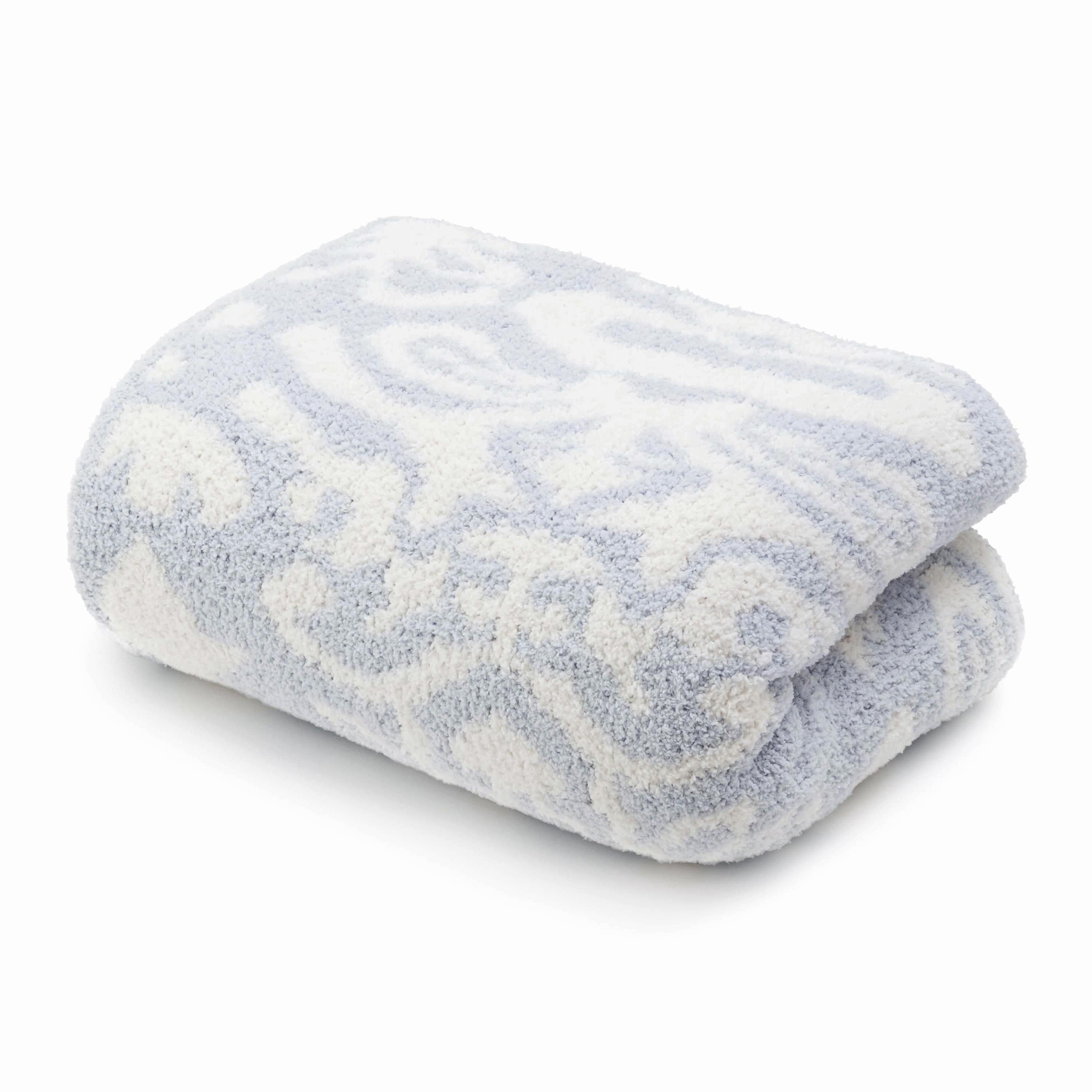 BLANKET / DAMASK(135×183cm blue/creme): BLANKET | kashwere Japan