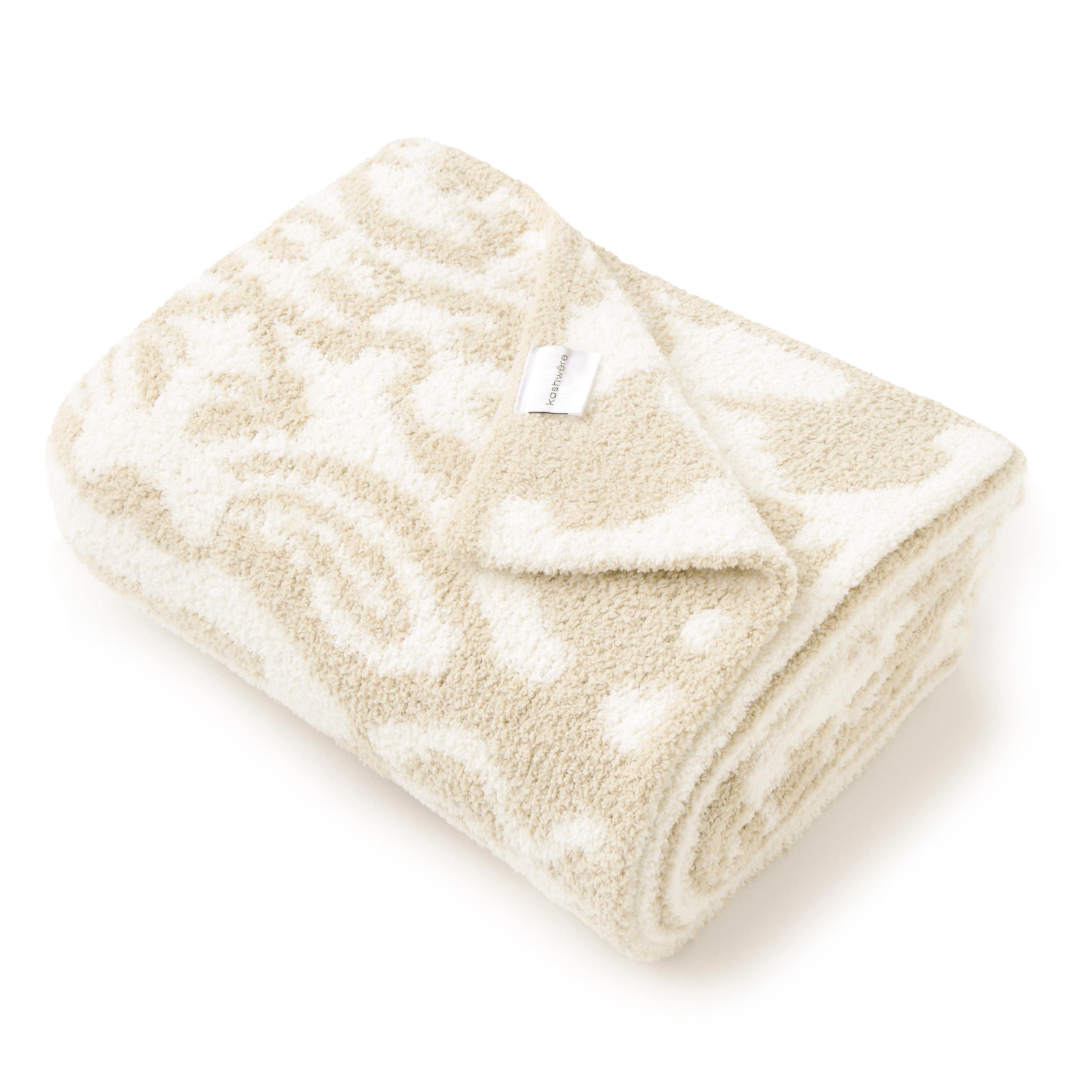 BLANKET / DAMASK(135×183cm beige/creme): BLANKET | kashwere Japan