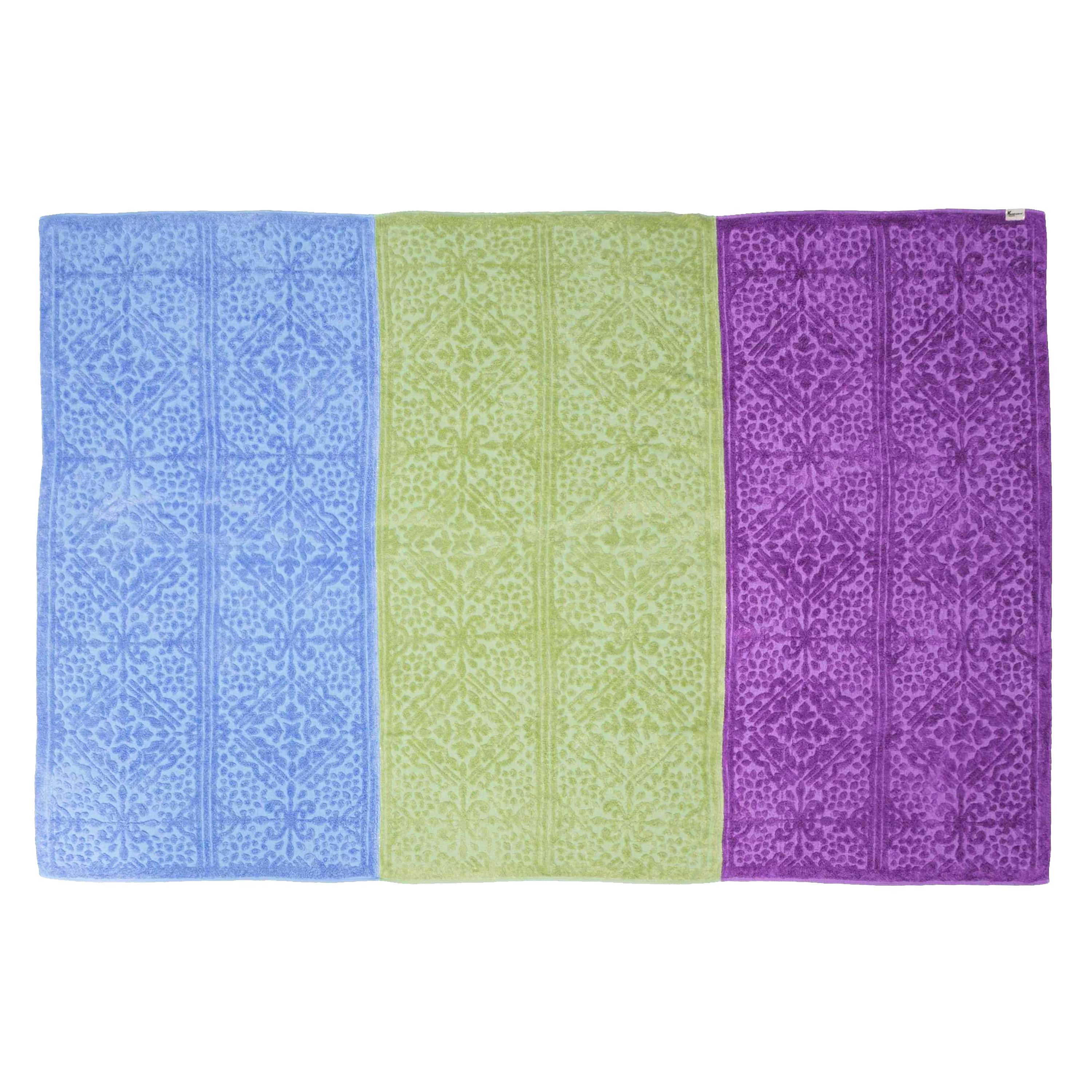 3C BLANKET / KAPUA(142×208cm azurine/meadow grass/iris): TOWEL