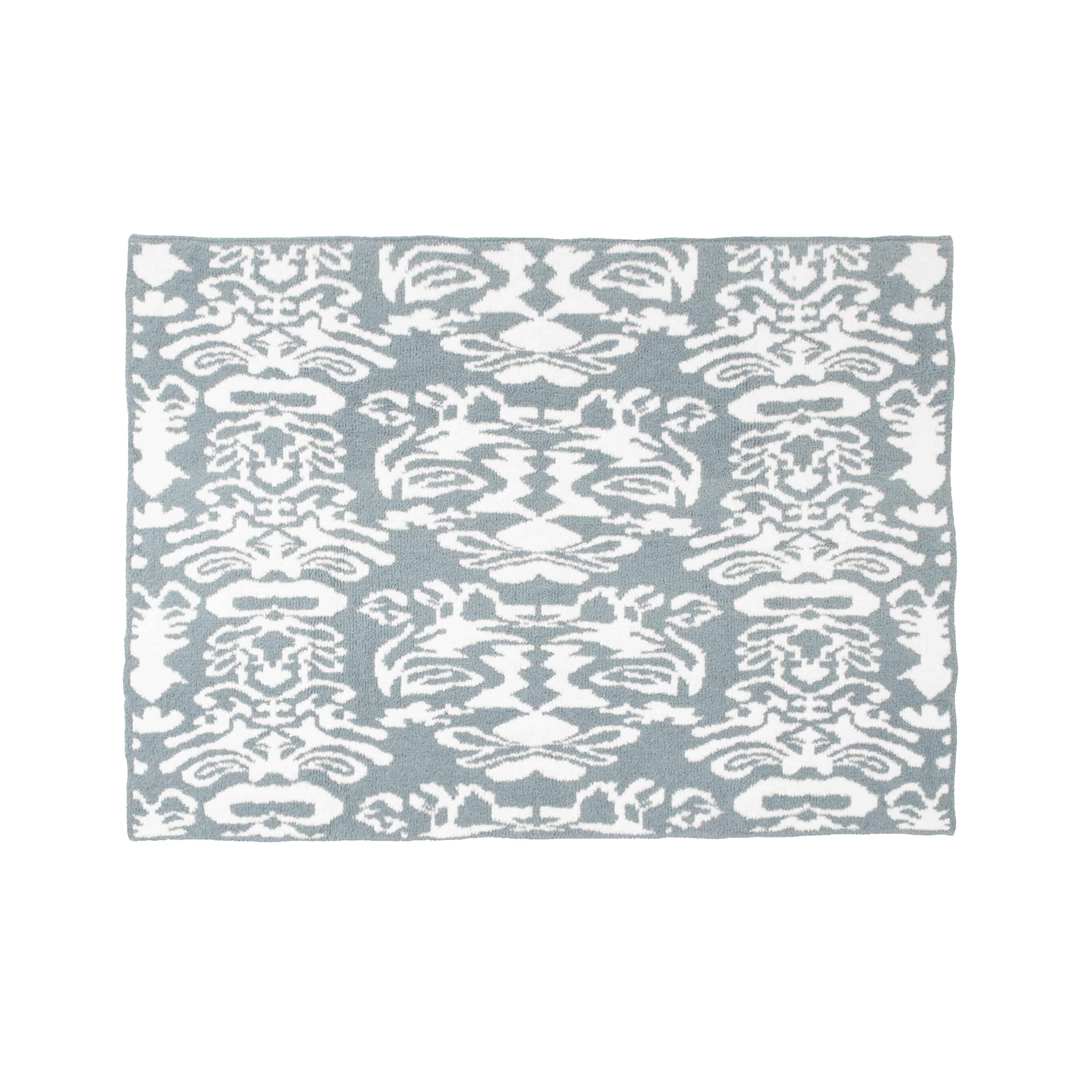 BLANKET / DAMASK(135×183cm silver blue/creme): BLANKET | kashwere