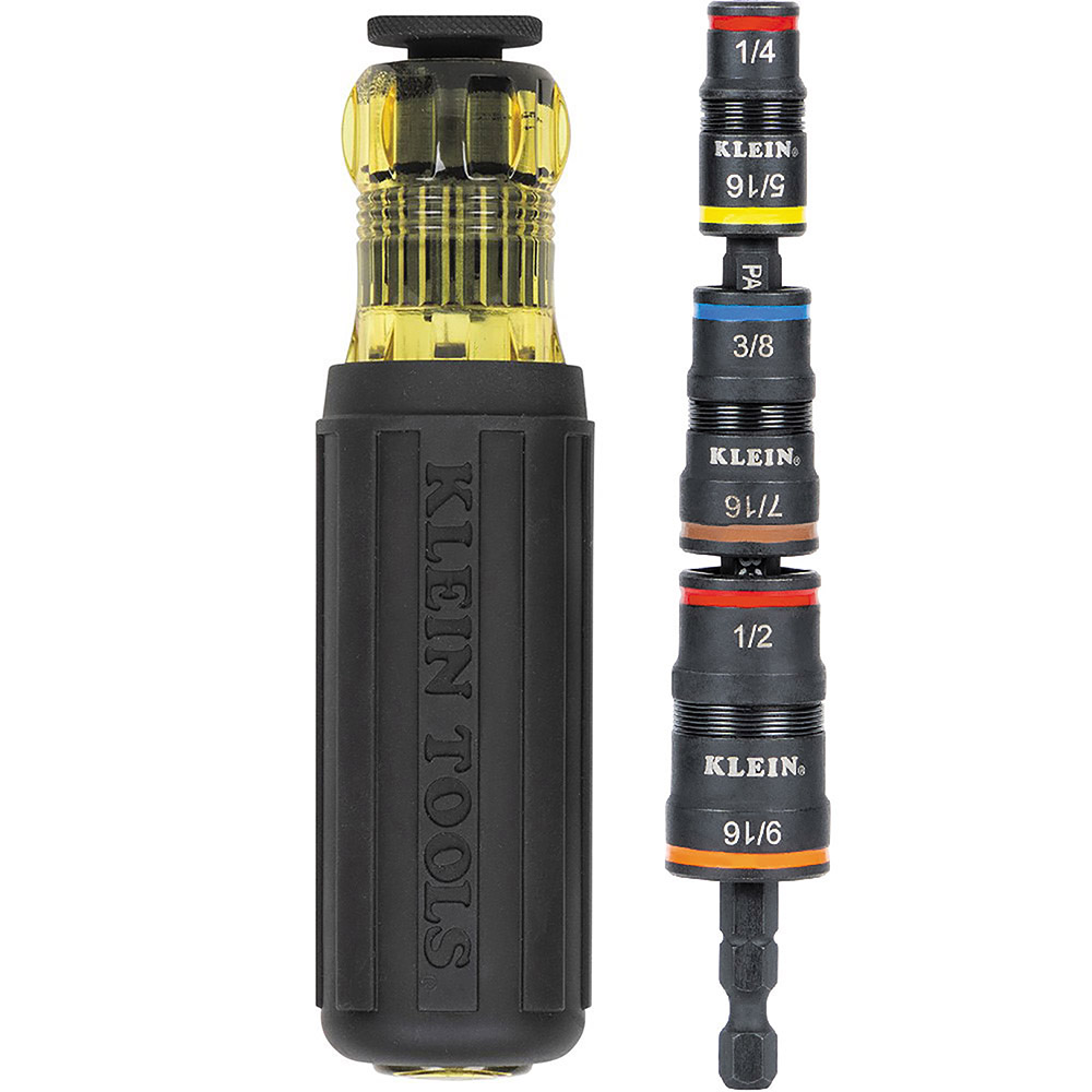 7-in-1 Impact Rated Flip Socket Set with Handle - 32910 | Klein Tools