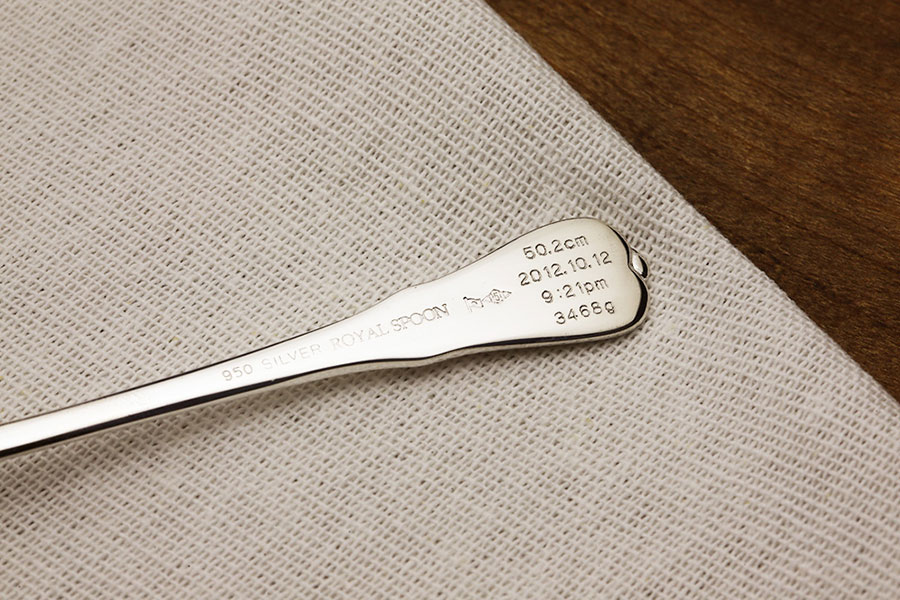 銀食器 純銀カトラリーの販売 宮内庁御用達メーカーの品位検定刻印入