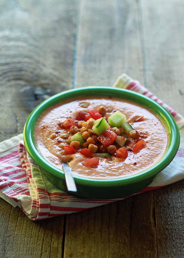 Creamy Chickpea Gazpacho