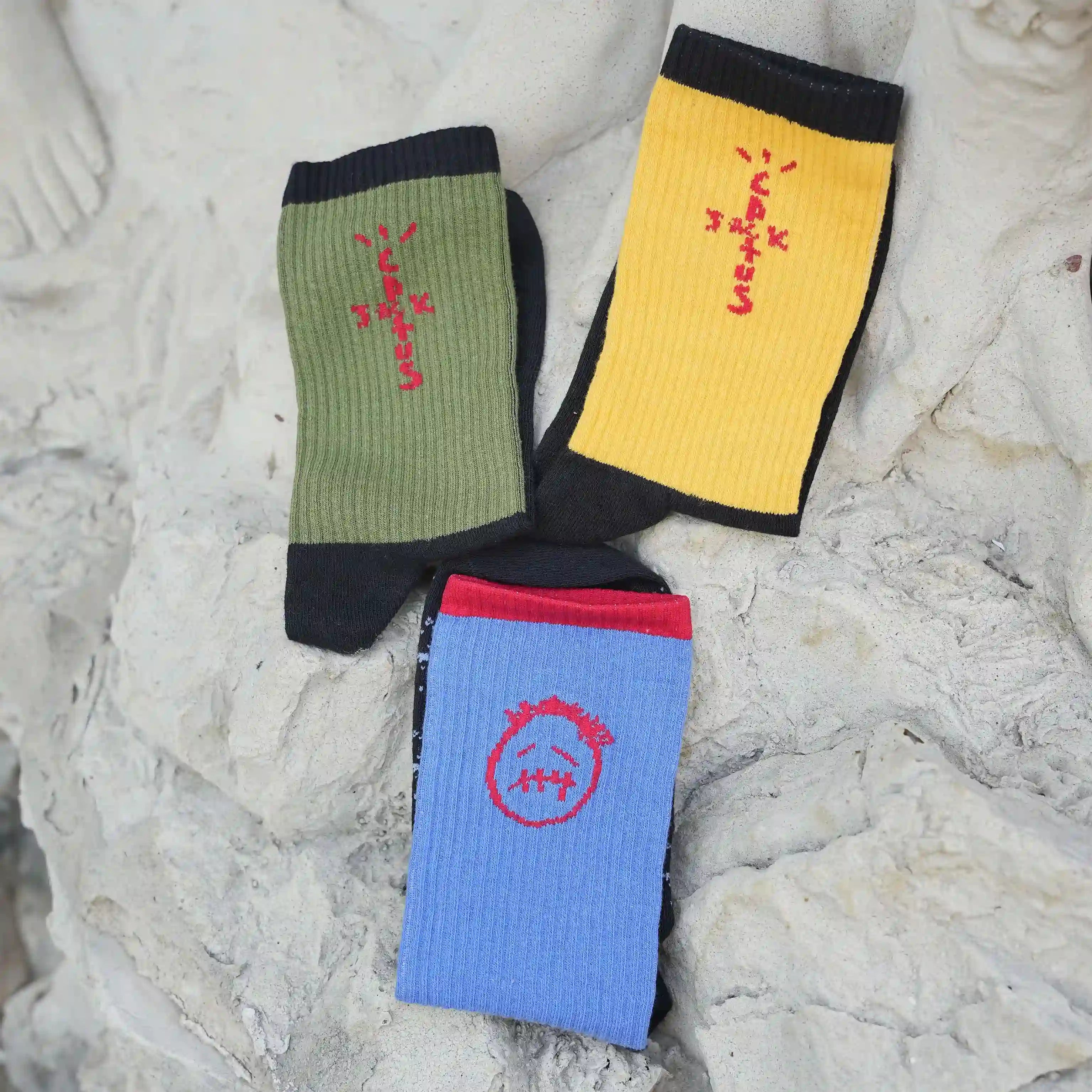 Travis Scott Socks | Travis Socks Combo Pack of 3 | Kicks Machine