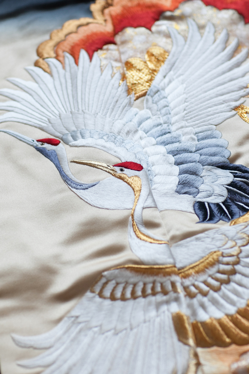 花嫁 正絹 色打掛レンタル 010054 黒 金刺繍 松 鶴