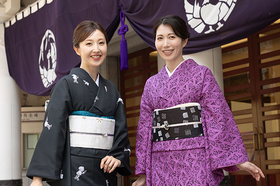着物を着て歌舞伎を見に行こう！おめかし小紋・名古屋帯お誂えセット