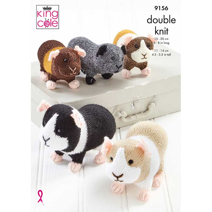 Guinea Pigs Knitted in Big Value DK 50g | King Cole