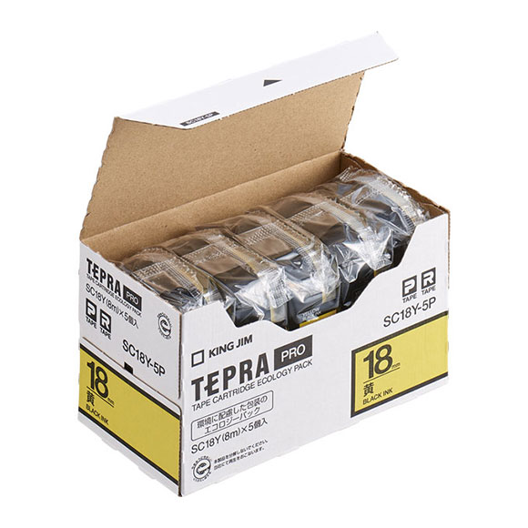 PROテープエコパック(5個入り) SC18Y-5P | PROテープカートリッジ エコ