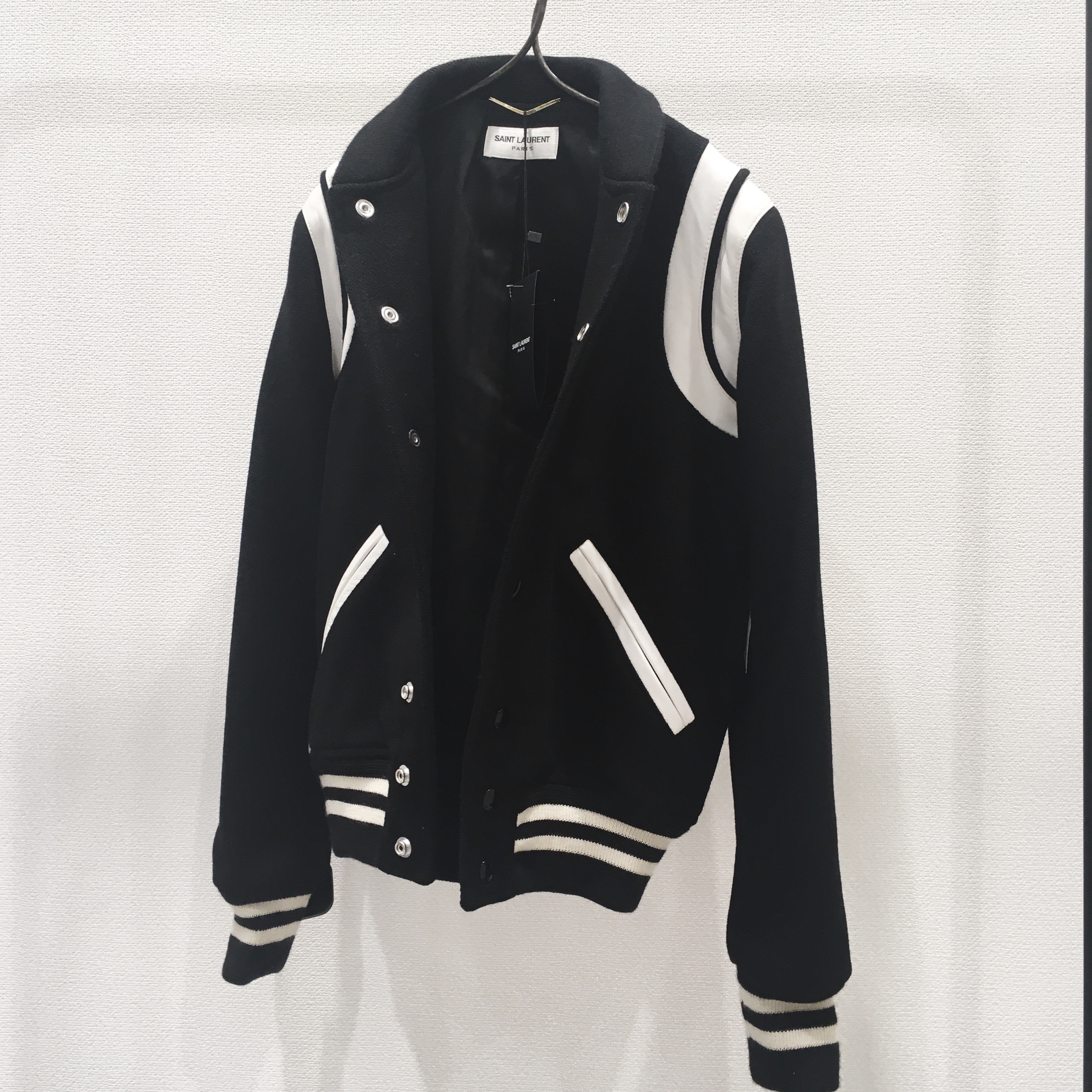 Saint Laurent Paris テディジャケット スタジャン 入荷