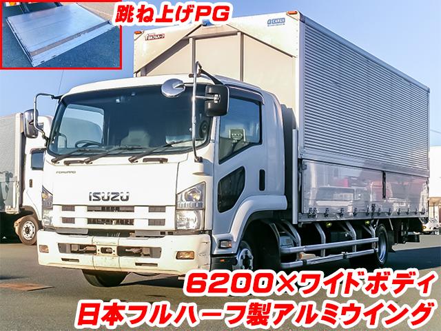 H25/7 いすゞ フォワード アルミウイング・パワーゲート付 TKG-FRR90S2