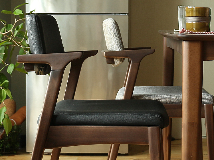 ダイニングチェア2脚セット TONY(トニー) レザータイプ｜北欧