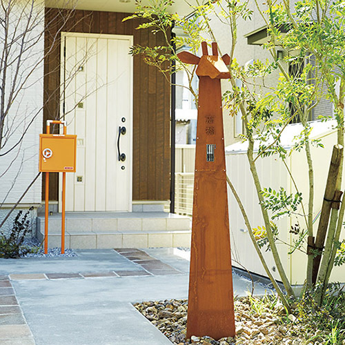 COMON かもん門柱「PAUZE Kirin パウゼ キリン」PKZ 表札・照明付き