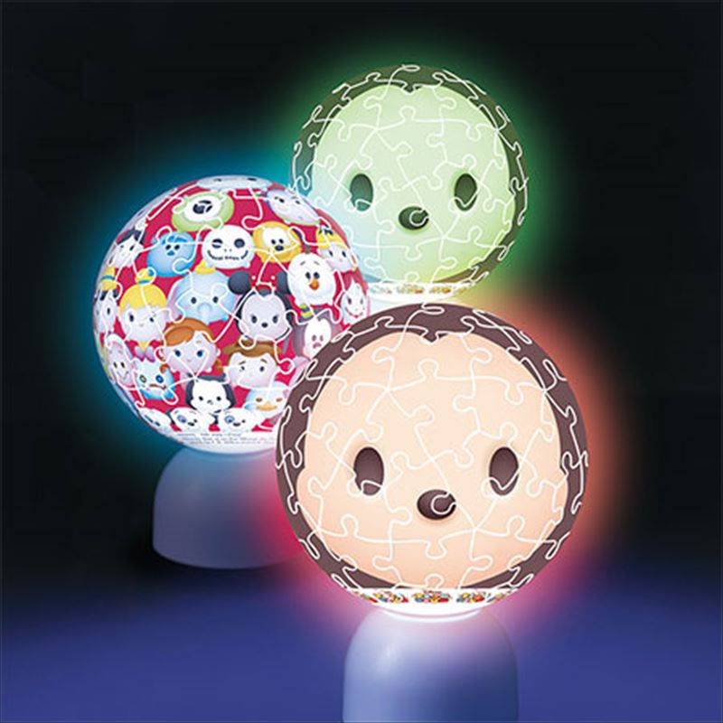 □3D球体60ピース立体パズル パズランタン 「ツムツム」-ミッキー