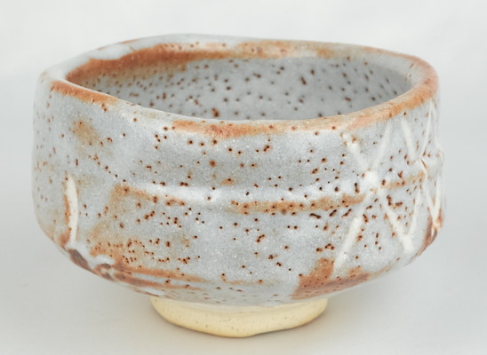 栗山園オンライン通販部 / 【出物】 鼠志野茶碗 加藤光右衛門 鵬雲斎書付