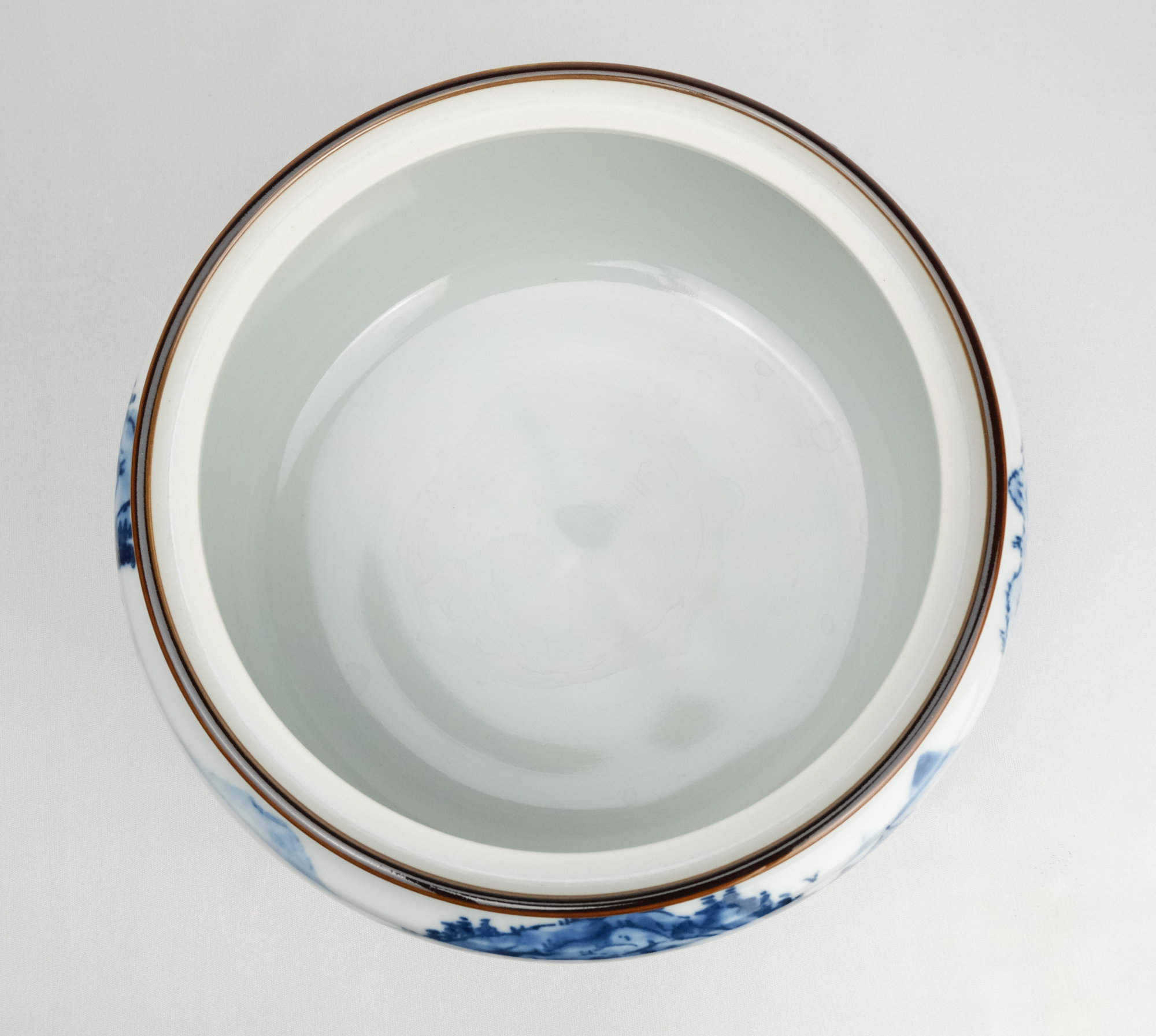 栗山園オンライン通販部 / 【出物】 染付山水水指 玉堂窯