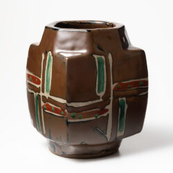 濱田 庄司 流釉角瓶 | しぶや黒田陶苑