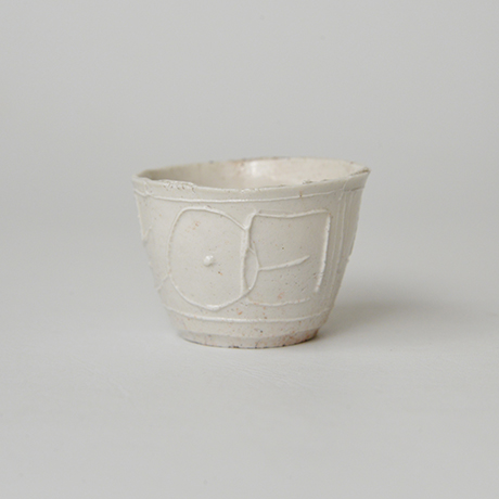 No.4 八木一夫 白瓷盃 / YAGI Kazuo Sake cup, white porcelain