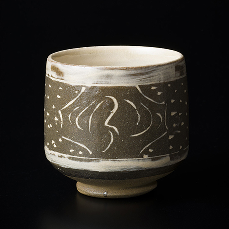 15. バーナード・リーチ 象嵌茶盌 ／ Bernard LEACH Chawan, Inlaid