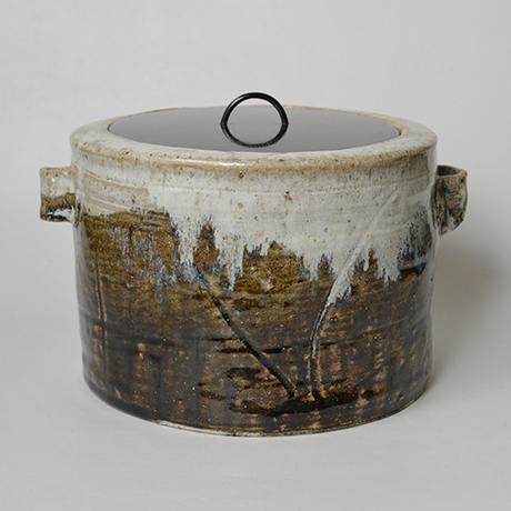 5. 中里無庵 朝鮮唐津耳付水指 / NAKAZATO Muan Eared water container